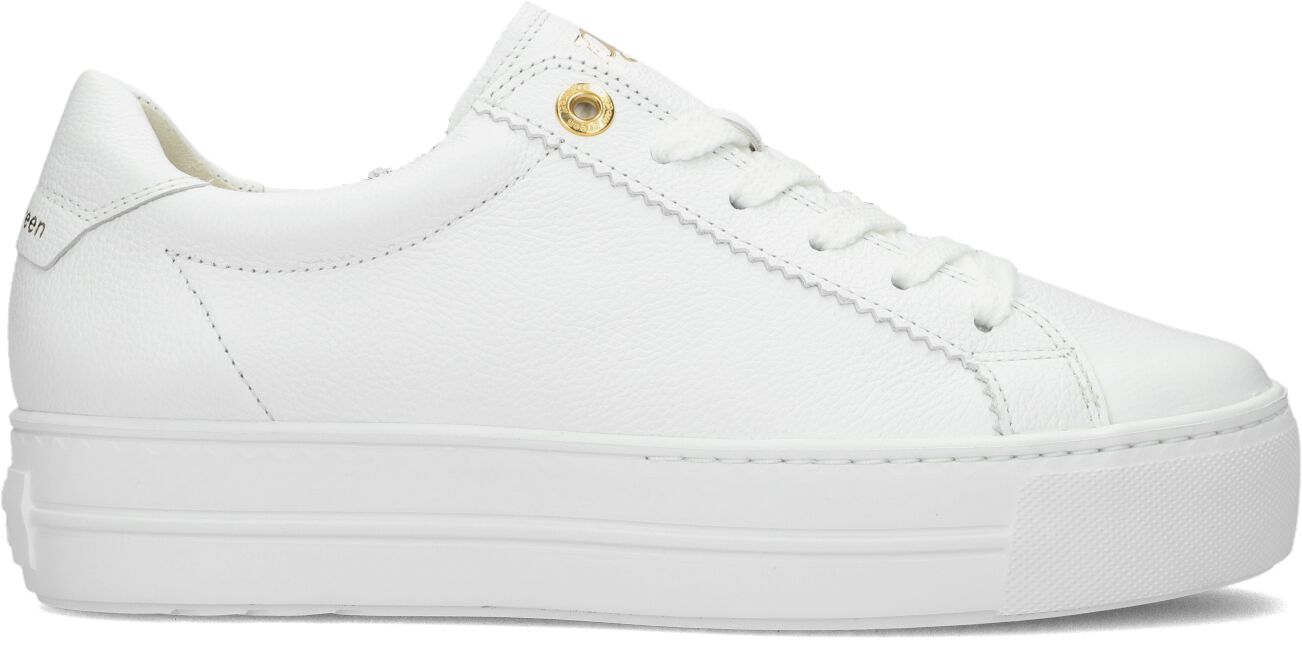 Paul Green Lage Sneakers Dames 5241, Maat: 43, Materiaal: Leer, Kleur: Wit