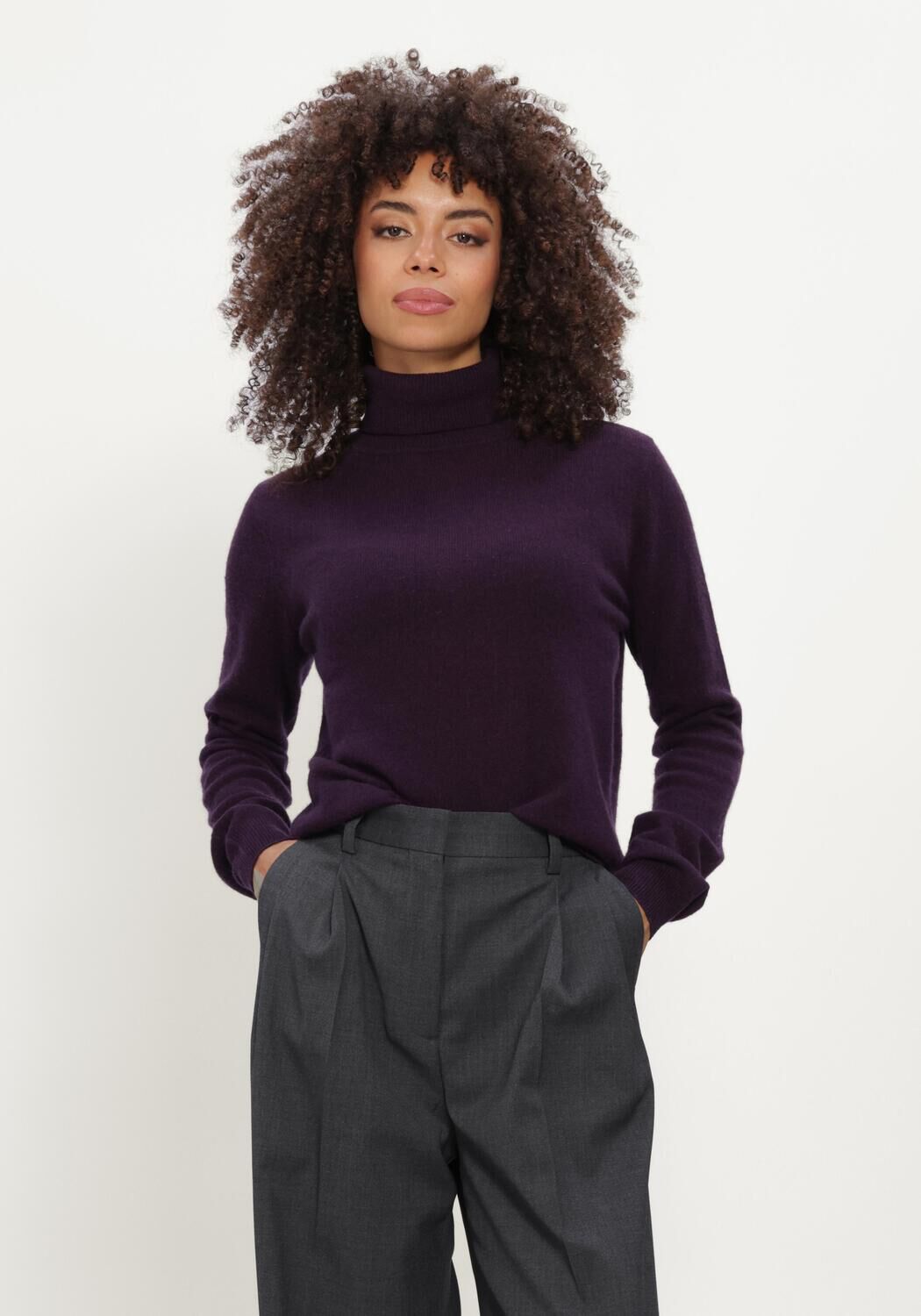 Paarse ABSOLUT CASHMERE Trui THEMYS - large