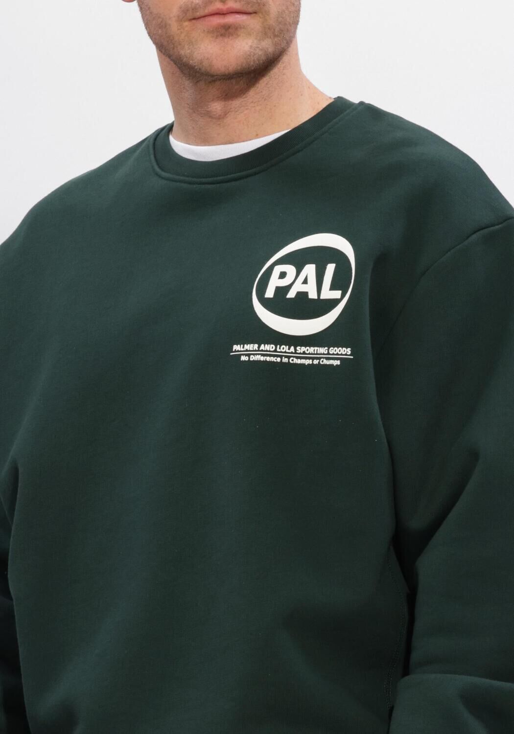 Donkergroene PAL Sporting Goods Sweater PRE GAME CREWNECK - large