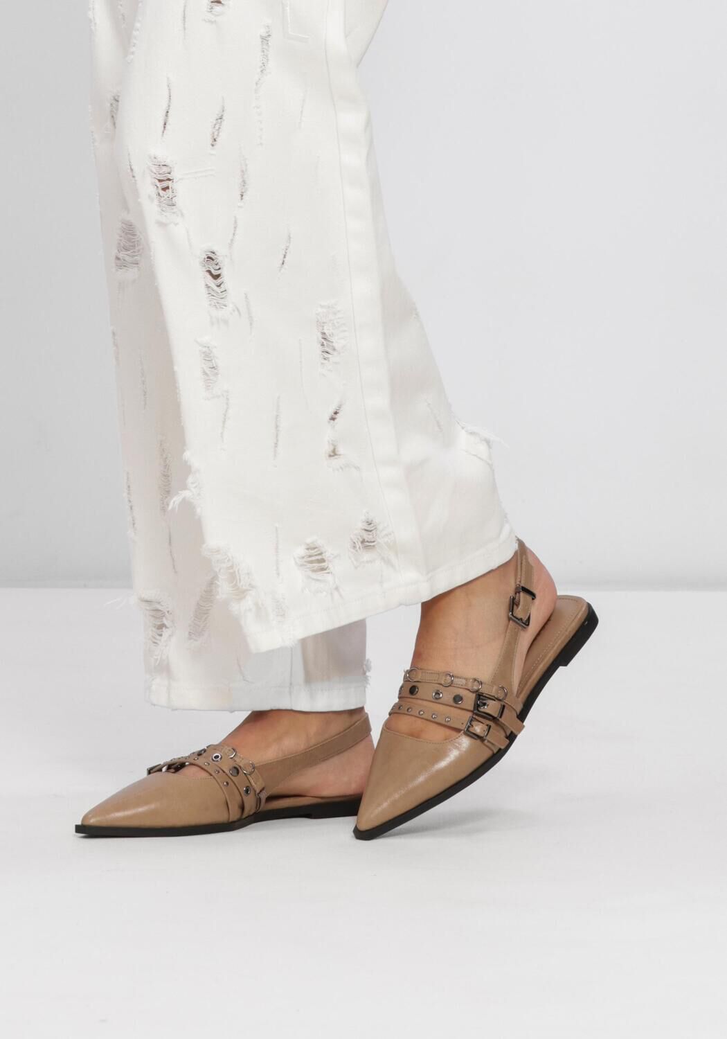 Camel NOTRE-V Slingbacks D241192129 - large