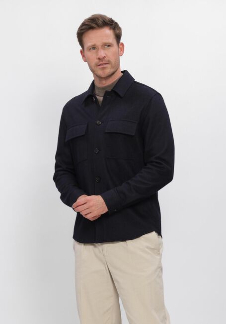 Donkerblauwe PROFUOMO Overshirt OVERSHIRT KNITTED - large