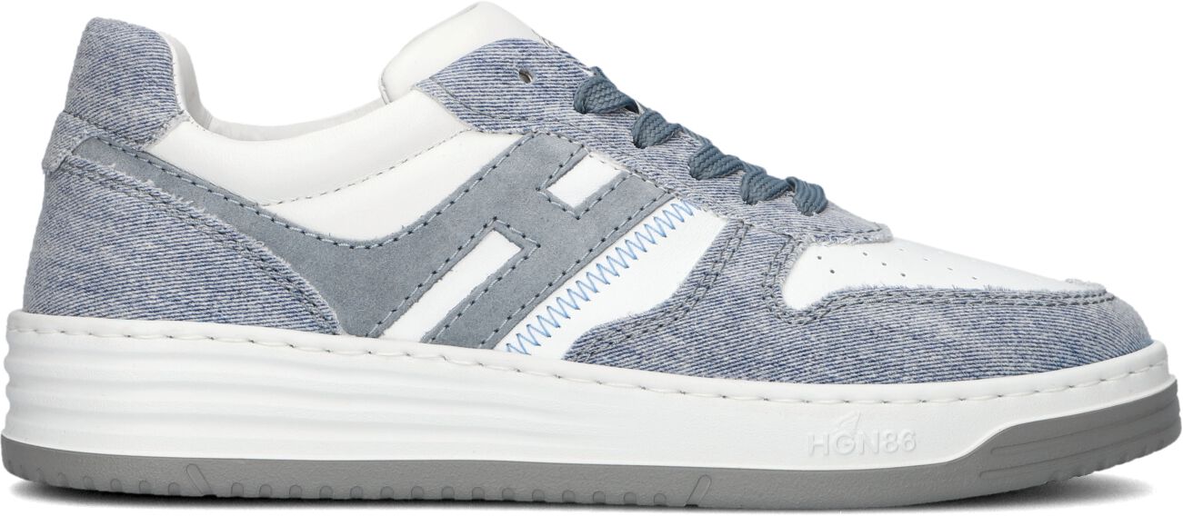 Hogan Lage Sneakers Dames Hxw6300eu50 Jeans, Maat: 38, Materiaal: Suède, Kleur: Lichtblauw