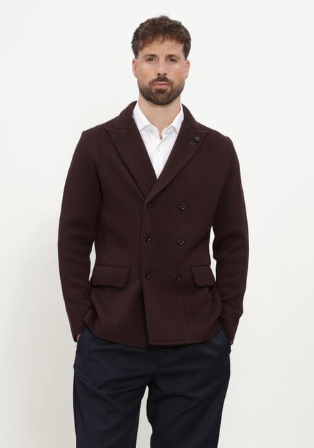 Bordeaux LARDINI Colberts PEACOAT UOMO IN MAGLIA - large