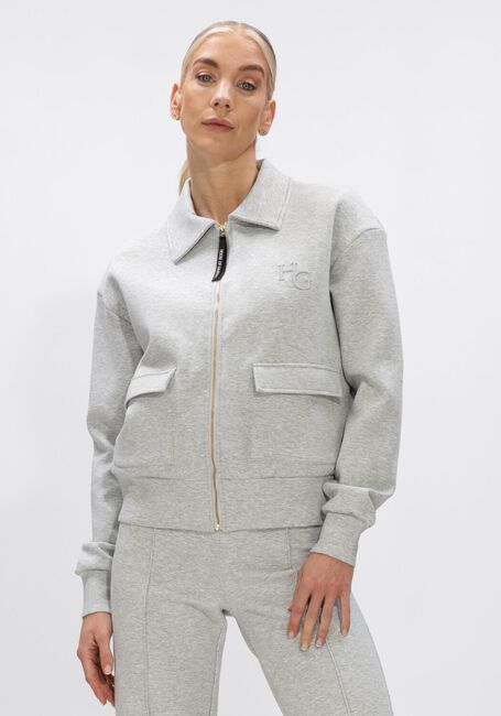 Grijze HOUSE OF GRAVITY Jack TAILORED ZIP CARDIGAN - large