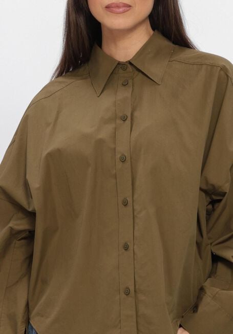 Olijf CLOSED Blouses GATHERED SHIRT - large