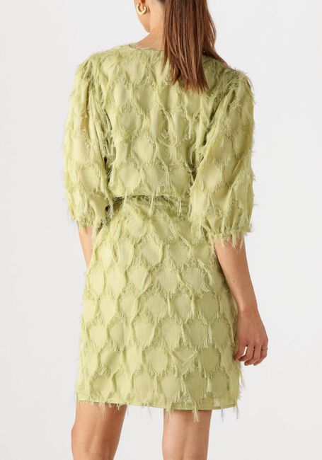 Khaki AAIKO Mini jurk FLORICA FRINGE PES 482 - large