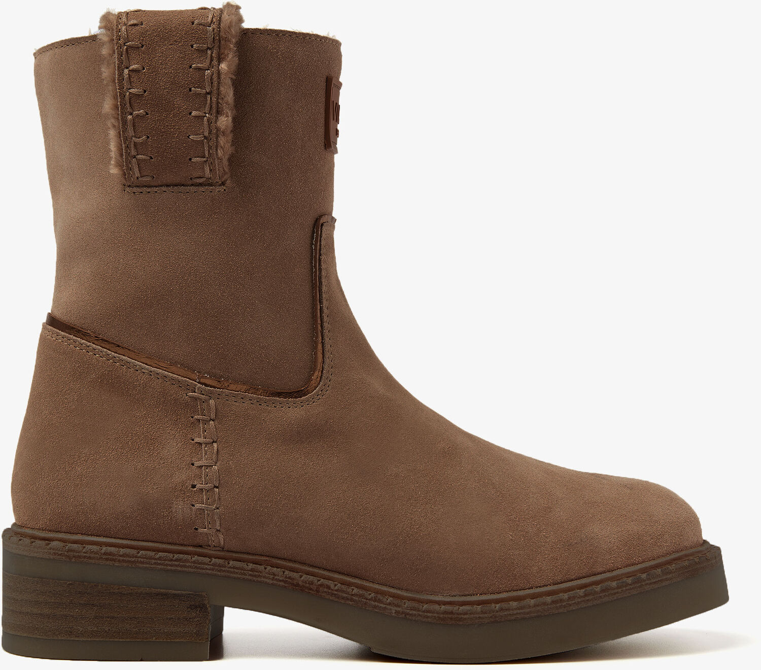VIA VAI Enkelboots Dames Bellamy Yasmin, Maat: 39, Materiaal: Suède, Kleur: Bruin