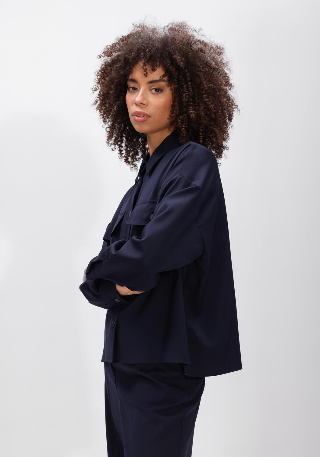 Donkerblauwe MAX MARA Blouses MULINO - large