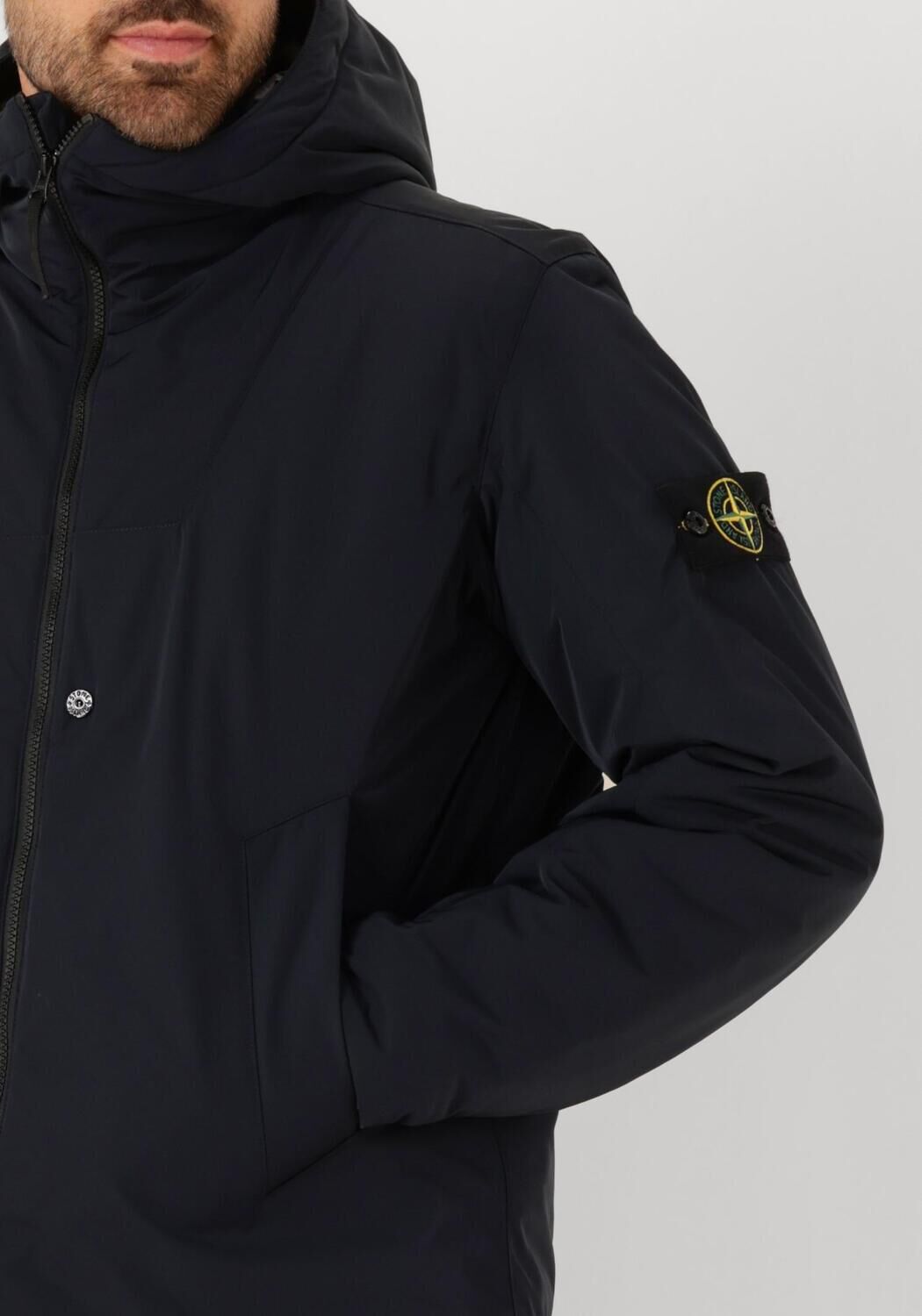 Donkerblauwe STONE ISLAND Gewatteerde jas JACKET - large