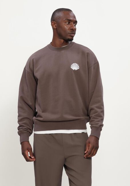 Taupe NEW AMSTERDAM SURF ASSOCIATION Sweater LOGO CREWNECK - large