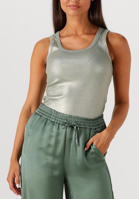 Groene SUMMUM Top RIB TANKTOP COTTON RIB - large