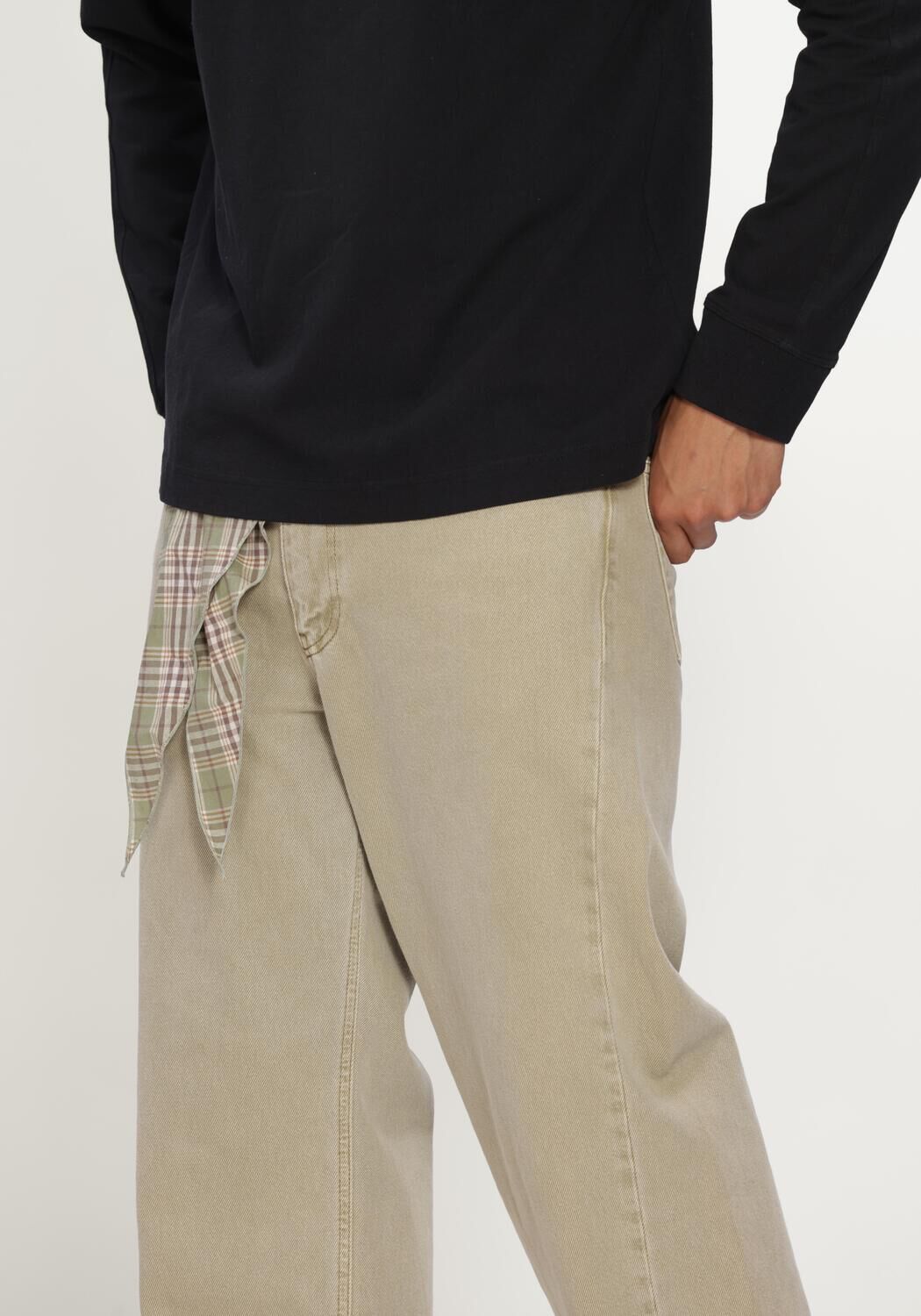 Bruine OLAF HUSSEIN Jeans RELAXED DENIM PANT - large