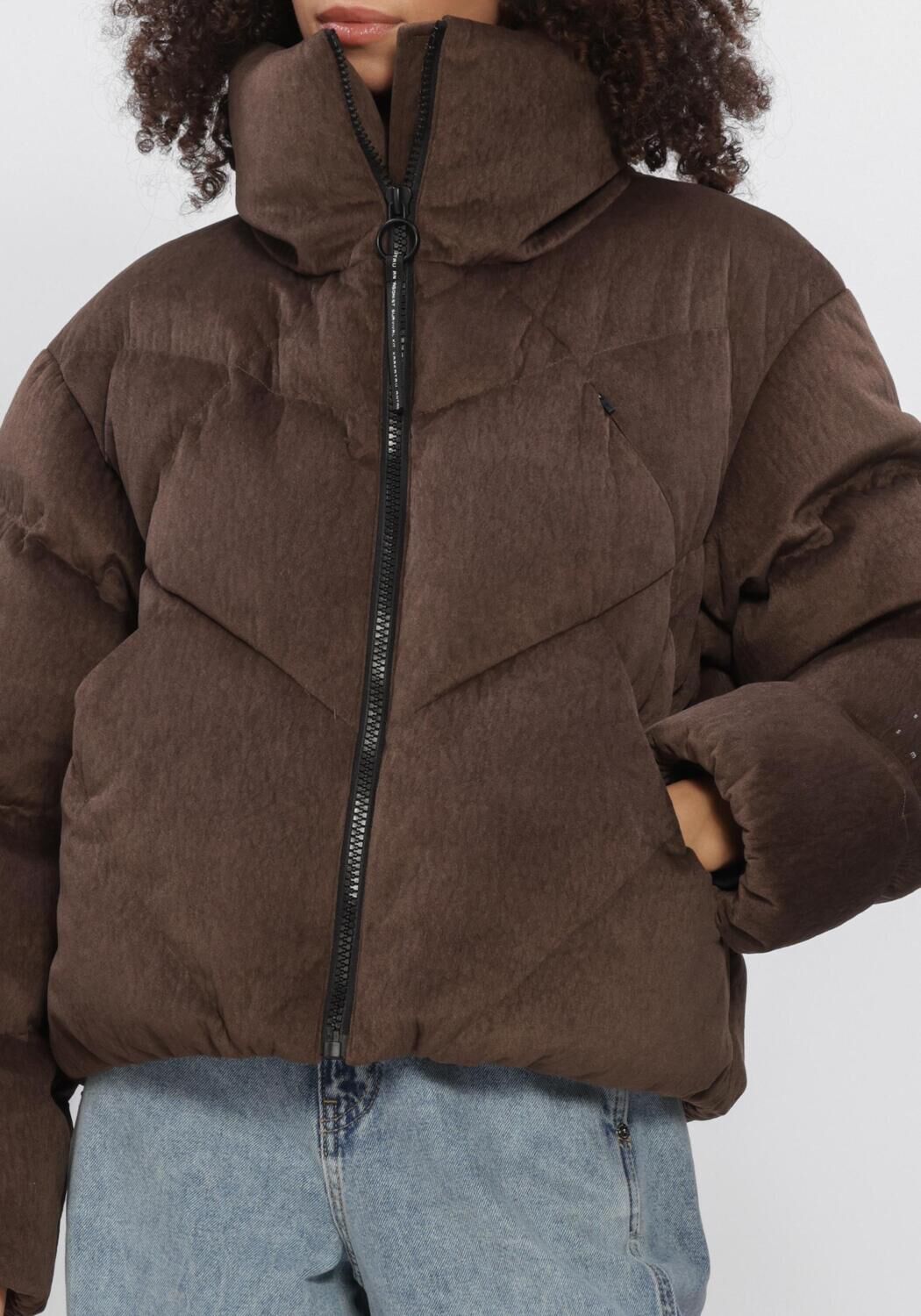 Bruine KRAKATAU Gewatteerde jas QW616 - large
