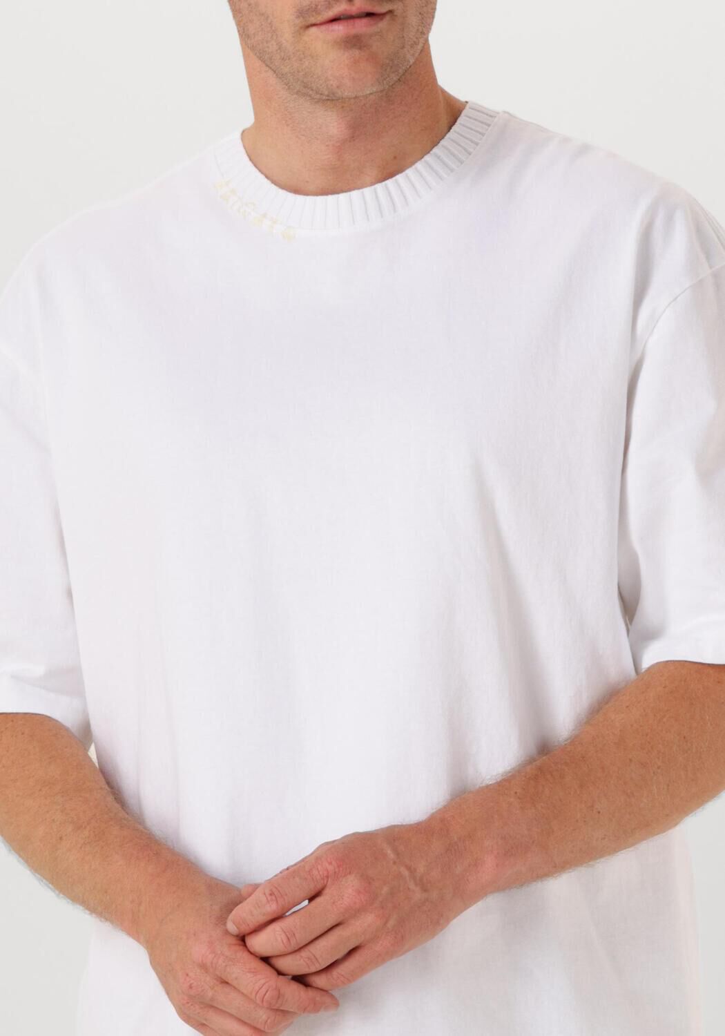 Witte AXEL ARIGATO T-shirt APEX RIBBED T-SHIRT - large