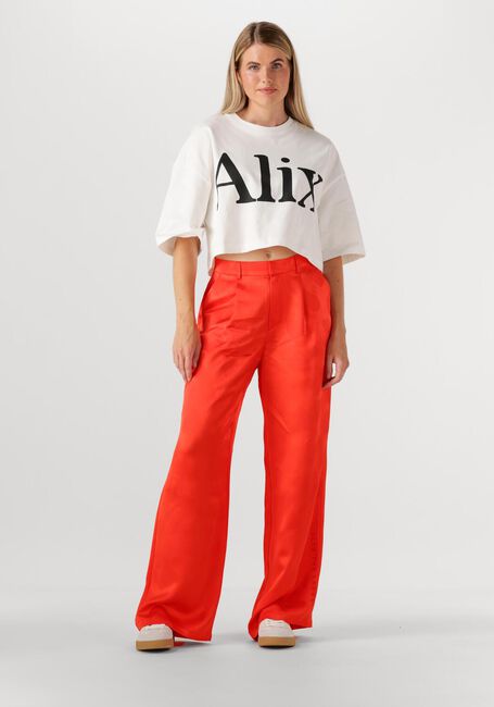 Rode ALIX THE LABEL Pantalon LADIES WOVEN HEARTS PANTS - large