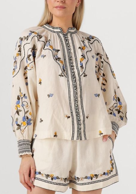 Gebroken wit SCARLETT POPPIES Blouses FEMME TOP - large