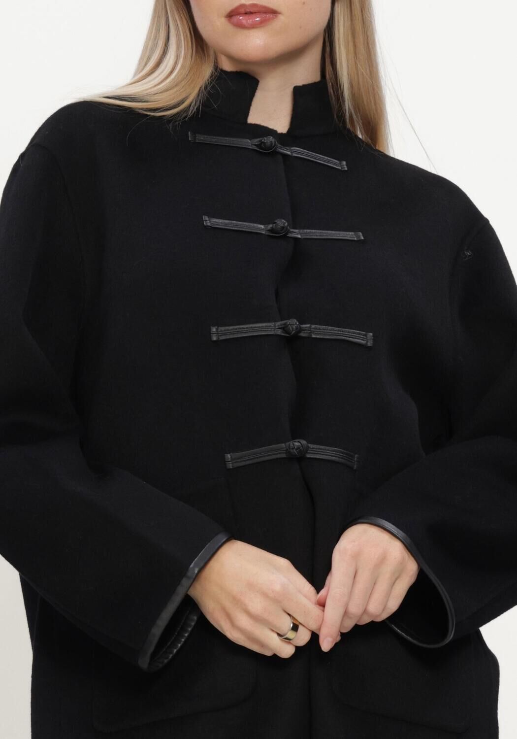 Zwarte ALTER EGO Jack NIA WOOL COAT - large