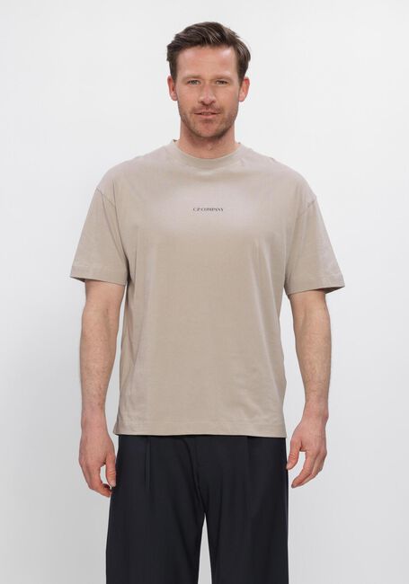 Grijze CP COMPANY T-shirt 30/1 JERSEY SHORT SLEEVE LOGO T-SHIRT - large
