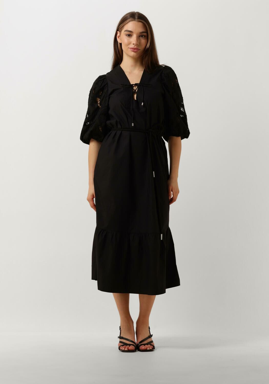 Scarlett Poppies Midi Jurk Dames Istanbul, Maat: M, Kleur: Zwart afbeelding 1