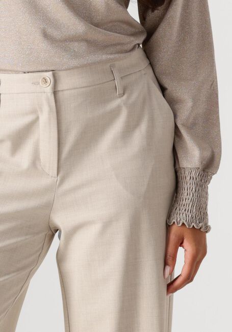 Beige SUMMUM Pantalon TROUSERS WIDE VISCOSE BLEND STRETCH - large