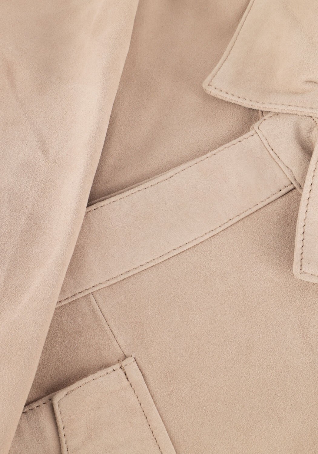 Taupe ALTER EGO Leren jas ROBERT - large