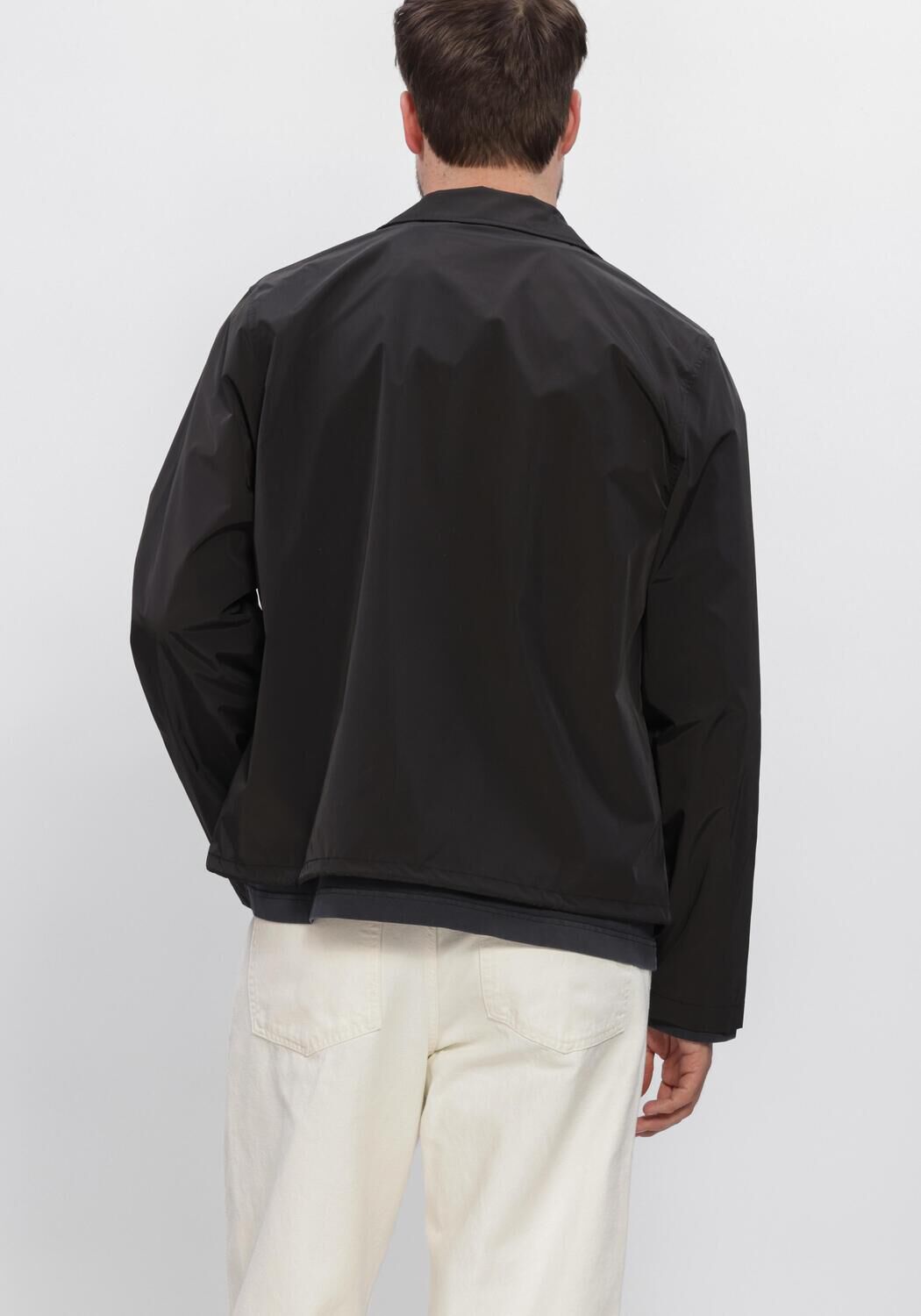 Zwarte FLANEUR Jack SIGNATURE COACH JACKET - large