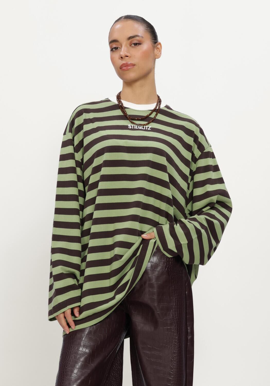 Groene STIEGLITZ Tops & T-shirts DONNA - large
