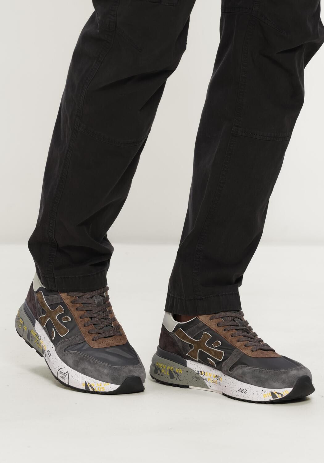 Grijze PREMIATA Lage sneakers MICK - large