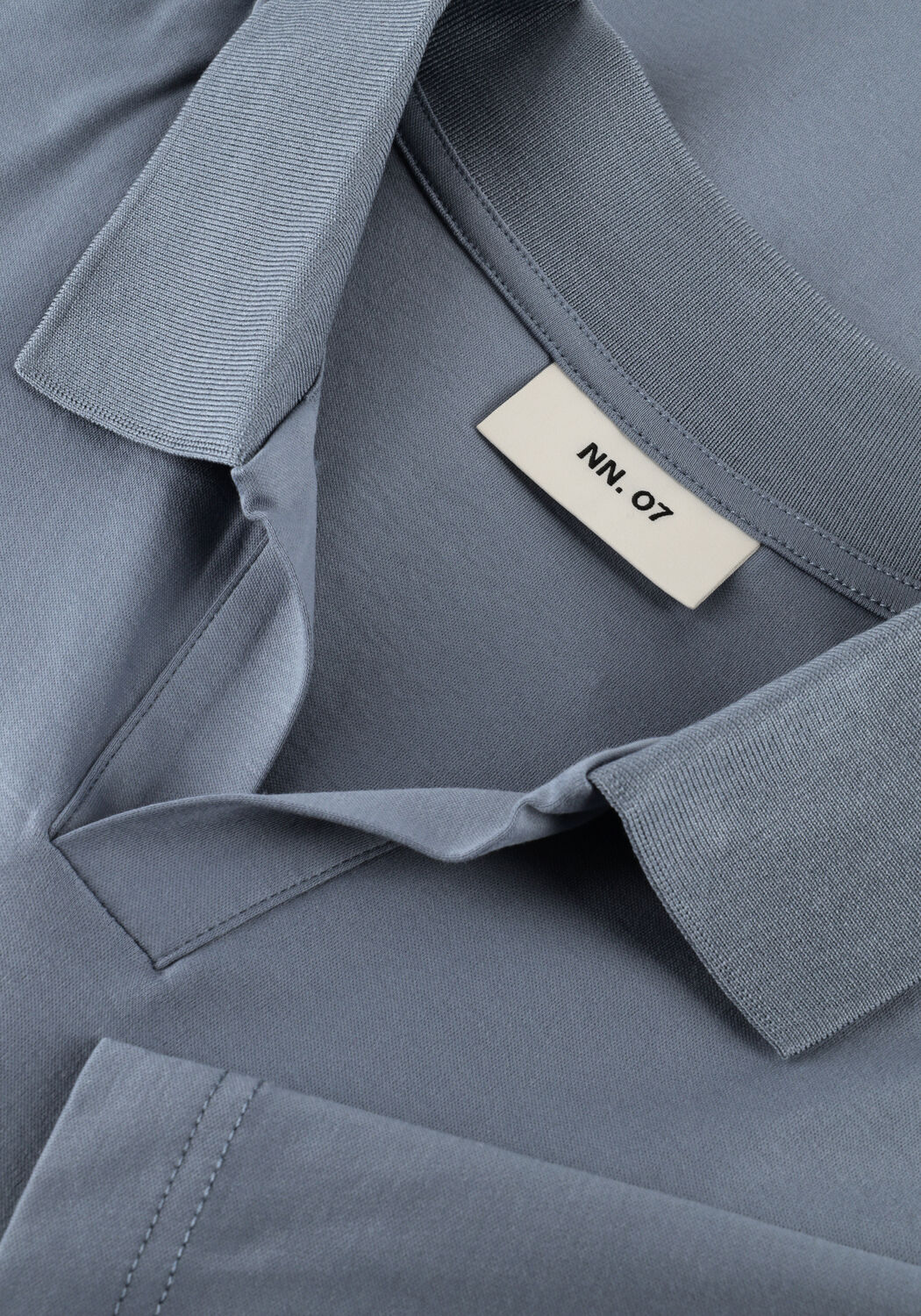 Lichtblauwe NN.07 Polo PAUL SS POLO 3525 - large