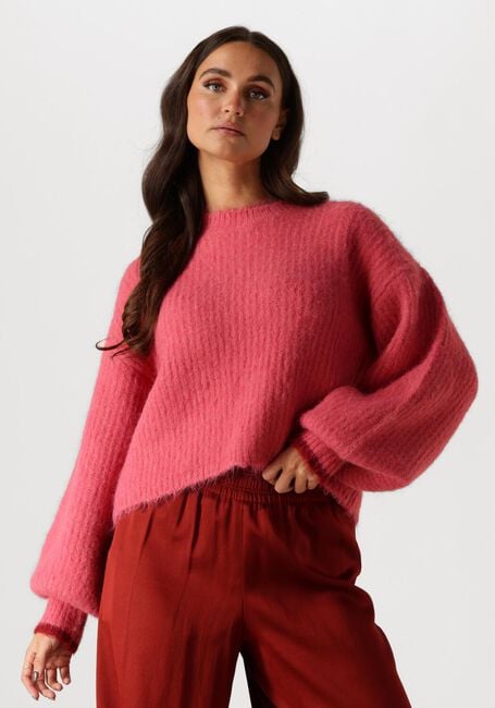 Roze CO'COUTURE Truien/vesten CORALEE CROP KNIT - large