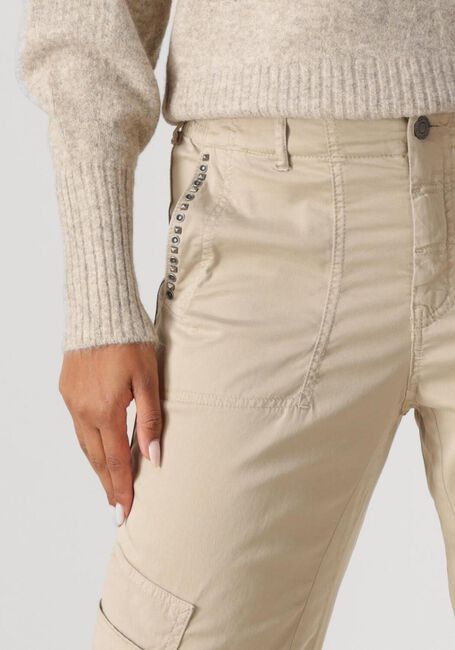 Beige SUMMUM Cargobroeken CARGO PANTS SOFT STRETCH - large