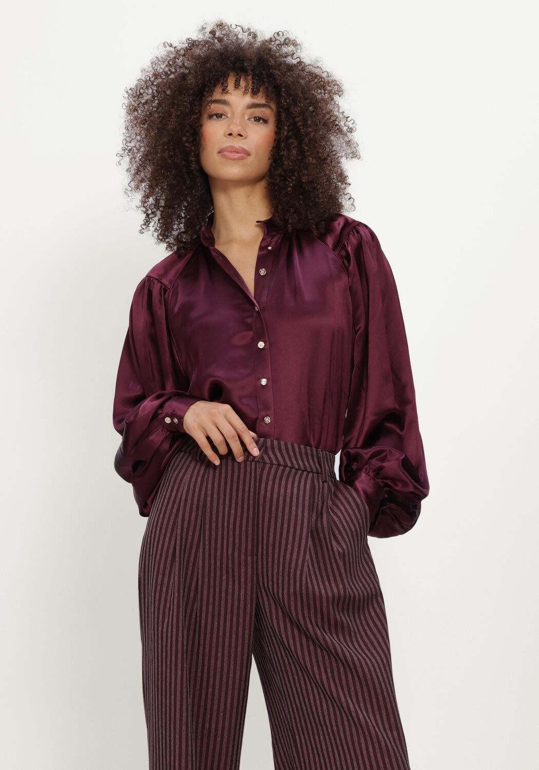 Bordeaux AMAYA AMSTERDAM Blouses AUORA BLOUSE - large