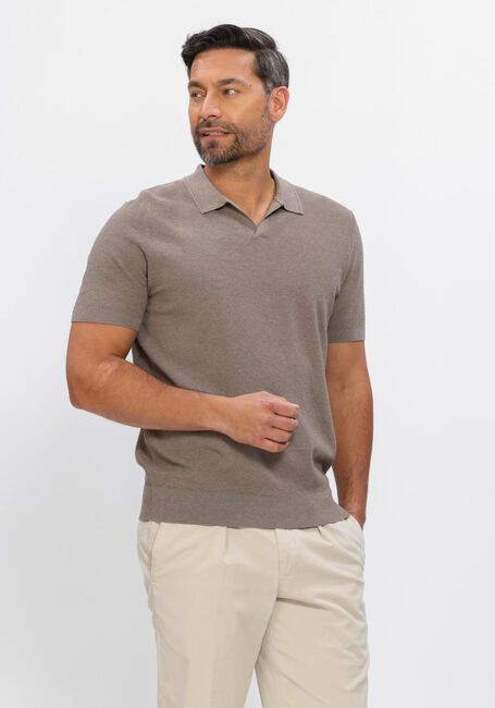 Taupe PROFUOMO Polo POLO OPEN COLLAR LUXURY BASIC - large