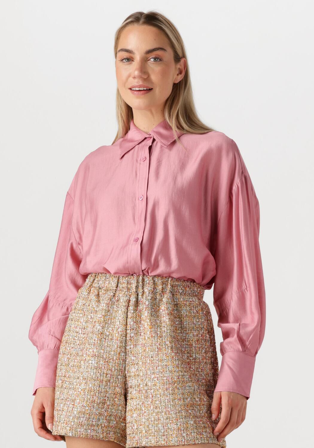 Amaya Amsterdam Blouse Dames Mora, Maat: L, Kleur: Roze