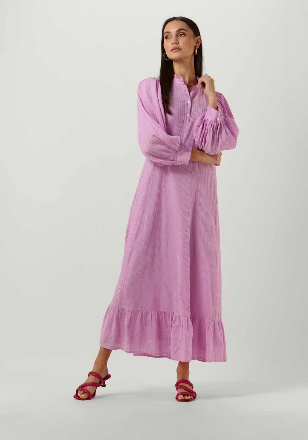 Antik Batik Maxi Jurk Dames Yvonne Longdress, Maat: S, Kleur: Lila