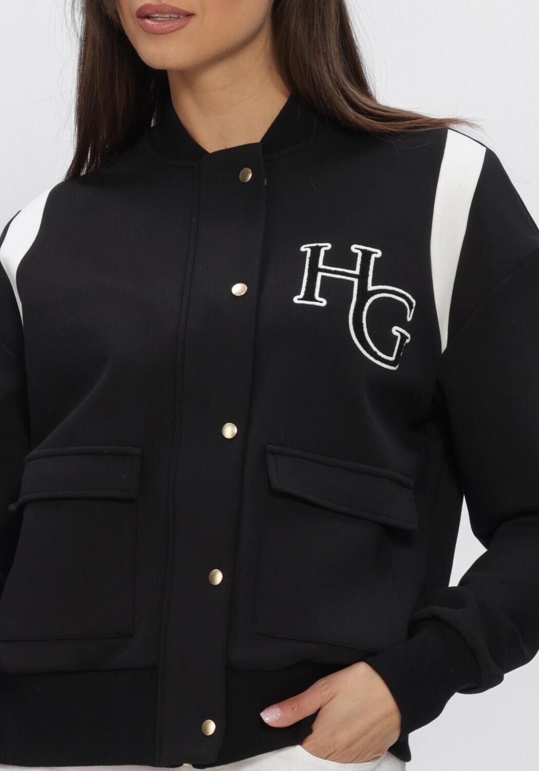 Zwarte HOUSE OF GRAVITY Jack BOMBER JACKET - large