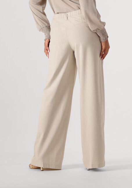 Beige SUMMUM Pantalon TROUSERS WIDE VISCOSE BLEND STRETCH - large