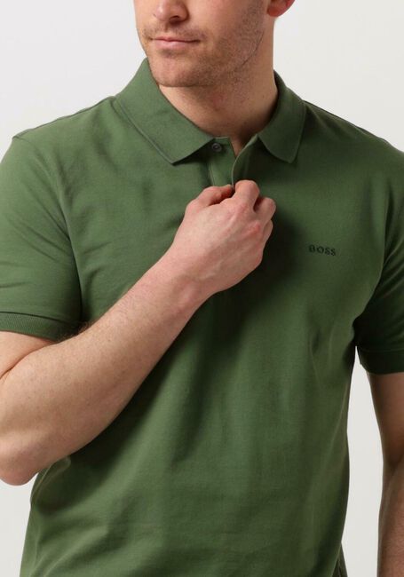 Donkergroene BOSS BLACK Polo PALLAS - large