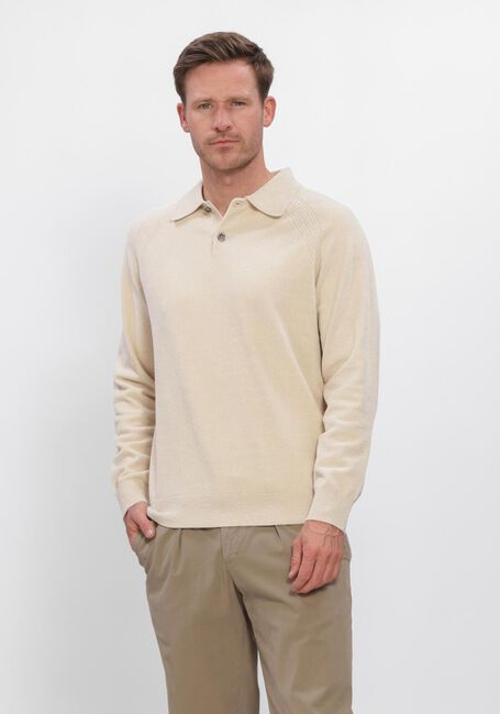 Beige PROFUOMO Trui POLO LS CHENILLE - large