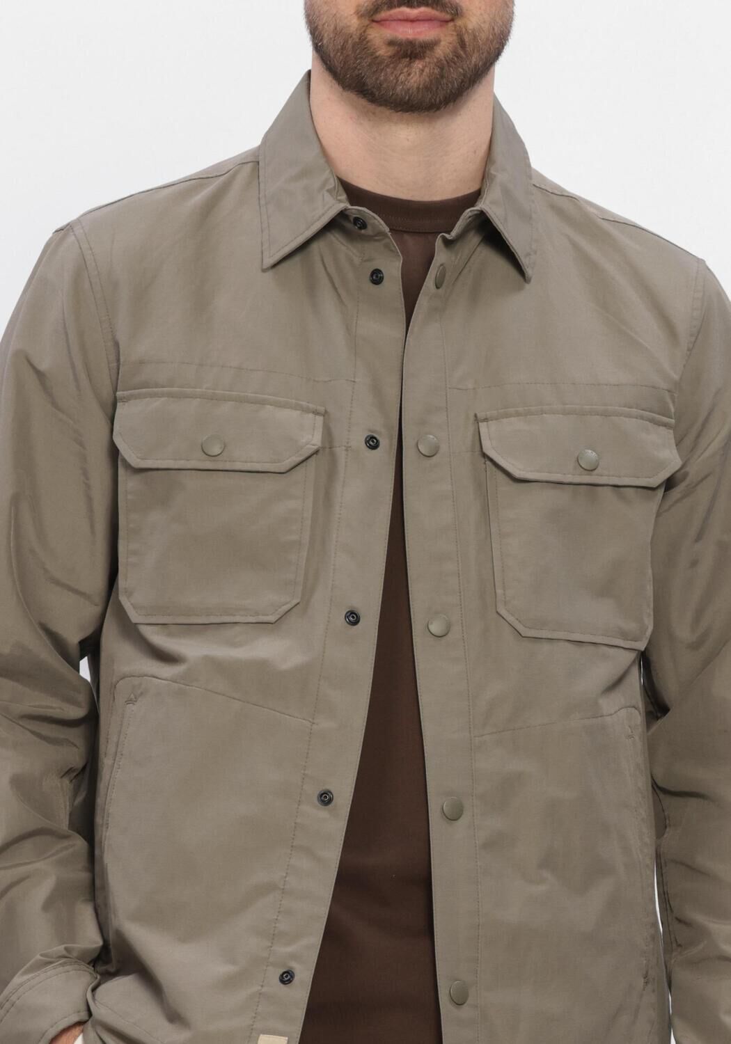 Groene WOOLRICH Overshirts LIGHT RAMAR OVERSHIRT - large