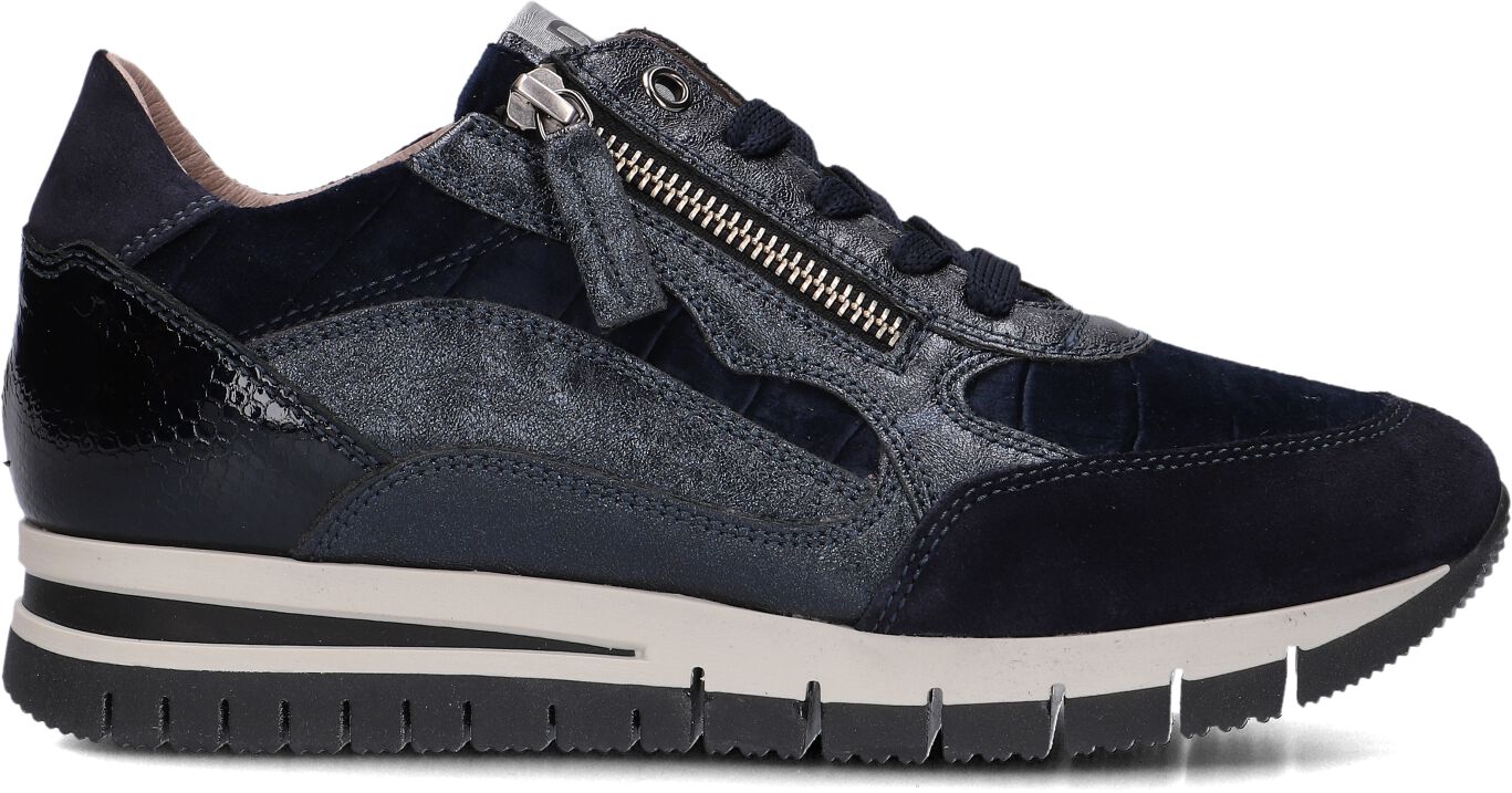 DL Sport Lage Sneakers Dames 6329, Maat: 42, Materiaal: Suède, Kleur: Blauw
