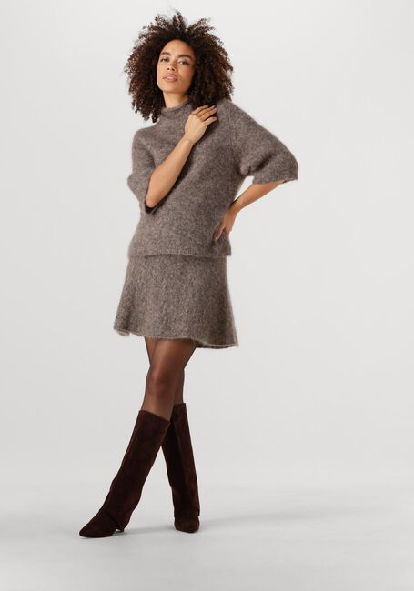 Bruine SECOND FEMALE Minirok EMMALOU KNIT SKIRT - large