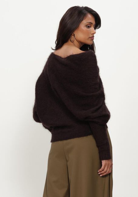 Bruine GESTUZ Trui GZDEBBIE DRAPE PULLOVER - large