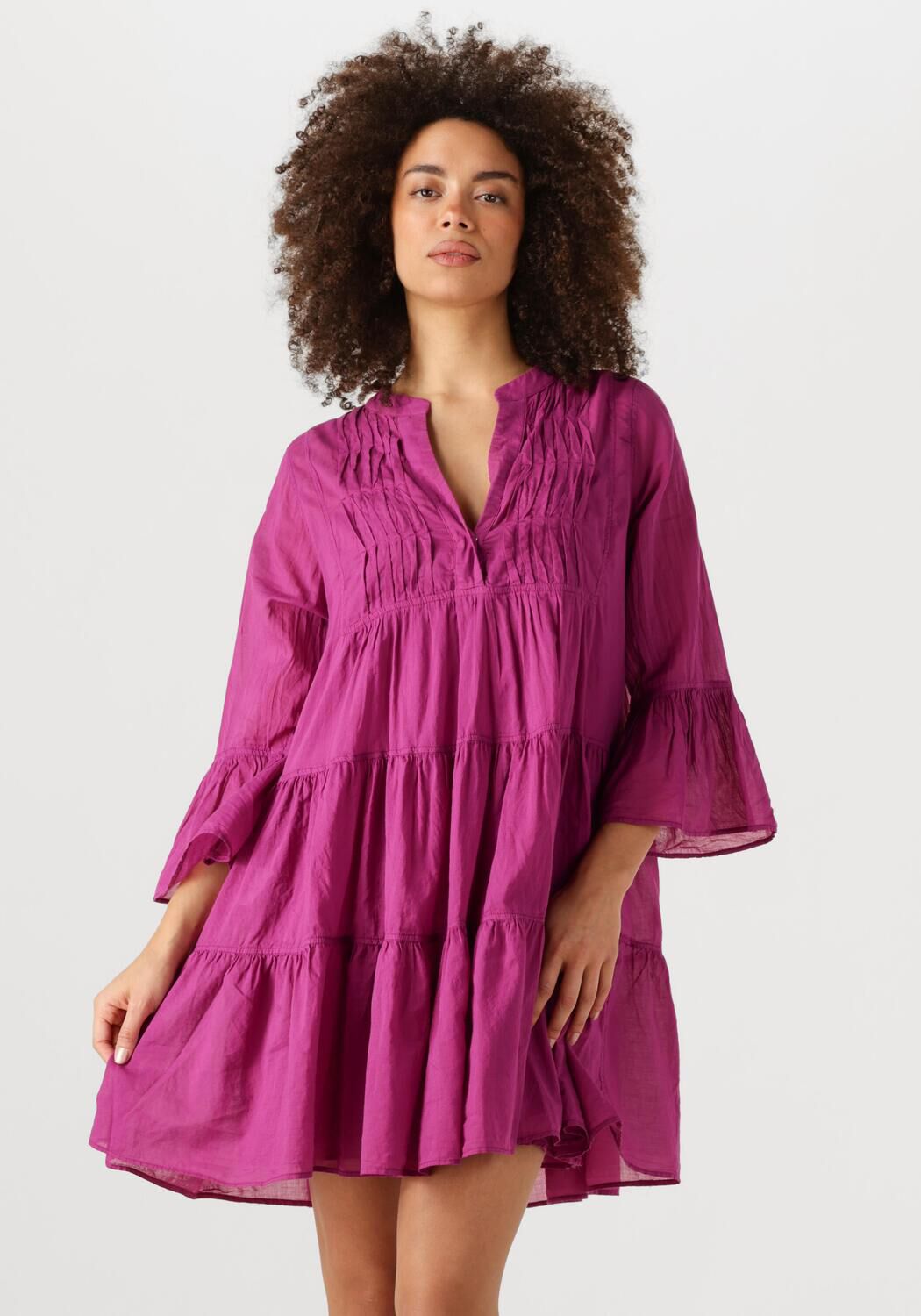 Devotion Mini Jurk Dames Neon, Maat: L, Kleur: Fuchsia