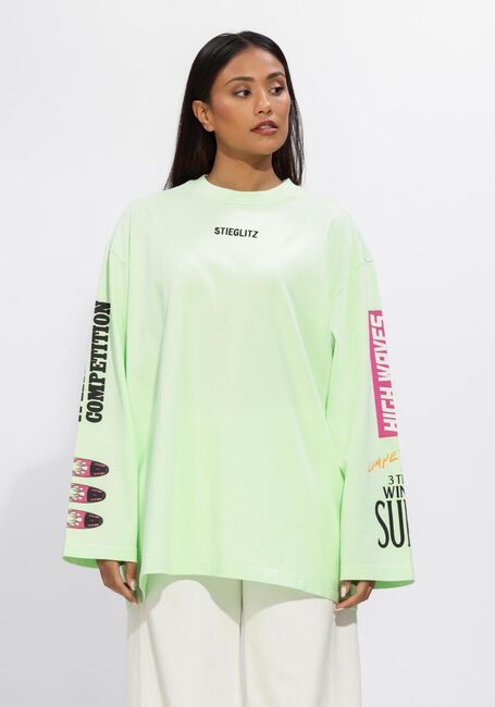 Groene STIEGLITZ Tops & T-shirts MONICA SKATE TEE WIDE SLEEVES - large