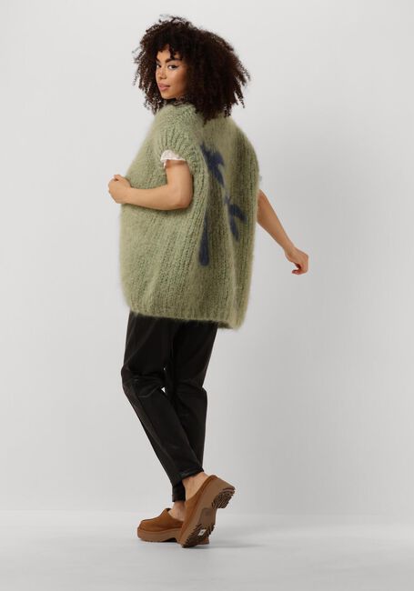 Groene LES TRICOTS D'O Vest CAMILLE - large