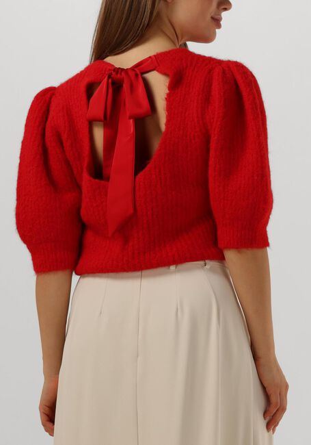 Rode CO'COUTURE Trui CORALIE BOW RIB KNIT - large