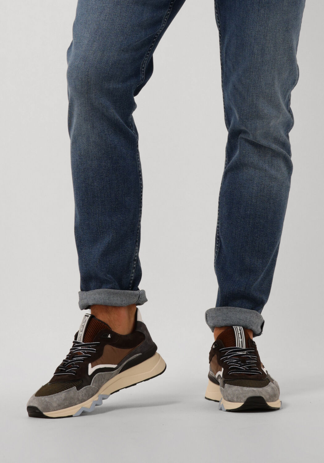 Bruine FLORIS VAN BOMMEL Lage sneakers SFM-10178 DE ZAGER - large