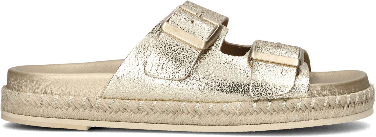 Lina Locchi Slippers
Dames Met 2 Gesp Slipper Espa Zool, Maat: 36, Materiaal: Leer, Kleur: Goud