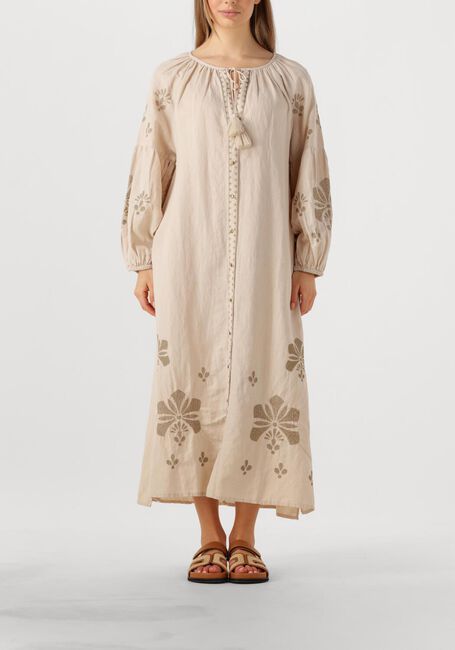 Zand SUMMUM Maxi jurk LONG DRESS LINEN HEAVY EMBROIDERY - large